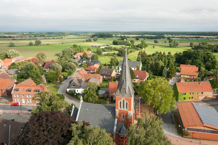 Kirche von oben